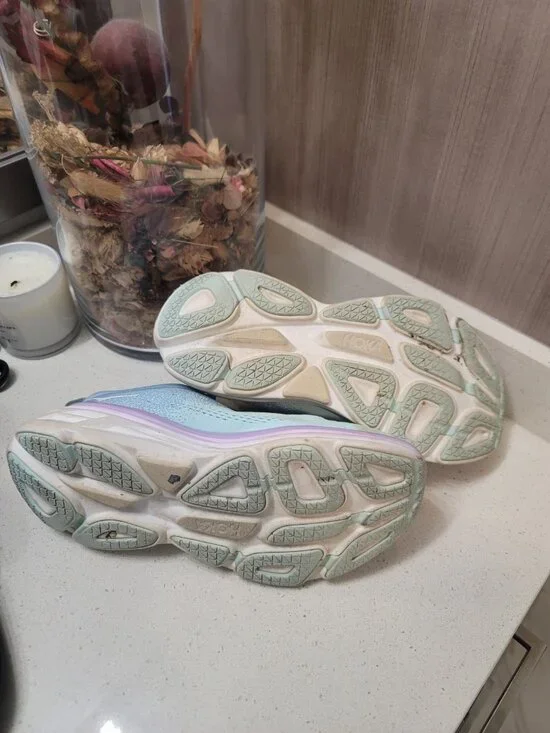 Hoka Bondi 8 Women's Running Shoes Blue 10 B EUC - Picture 5 of 9